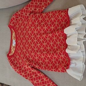 Girl's Crown and Ivy Christmas Sweater